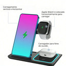 Carregador sem fio 3 em 1 para iPhone - Stand Pad