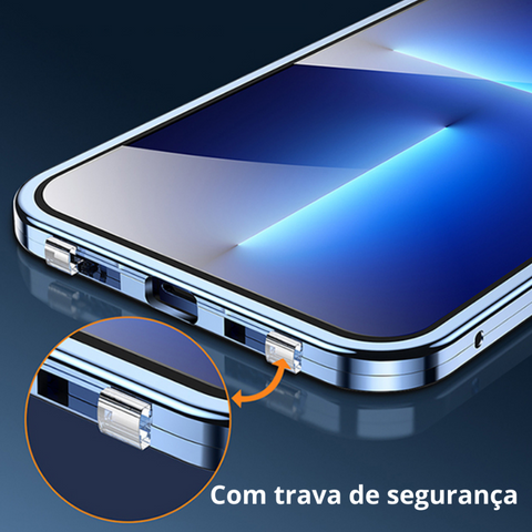 Case iPhone Magnética Blindada - Dupla Proteção 360