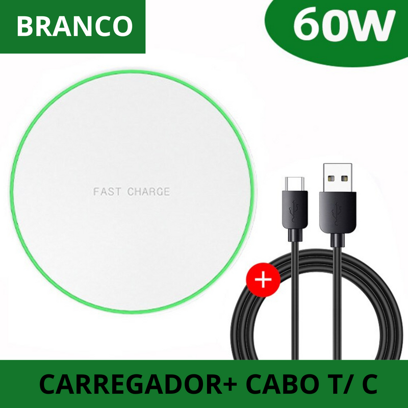 Carregador sem fio Fast Charger 60w