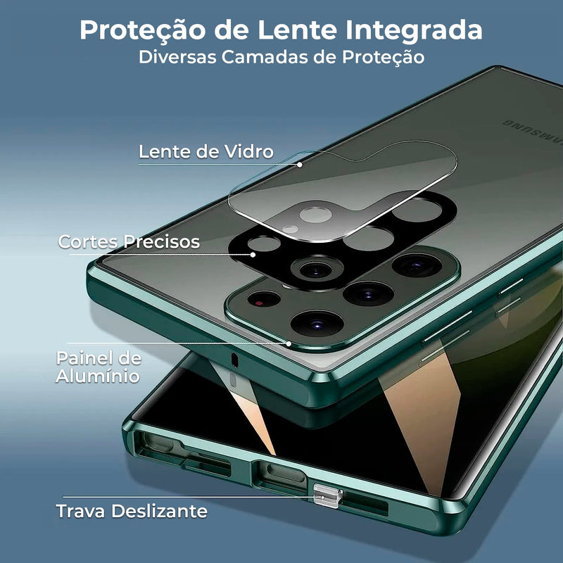 Case Samsung Magnética Blindada - Dupla Proteção 360º