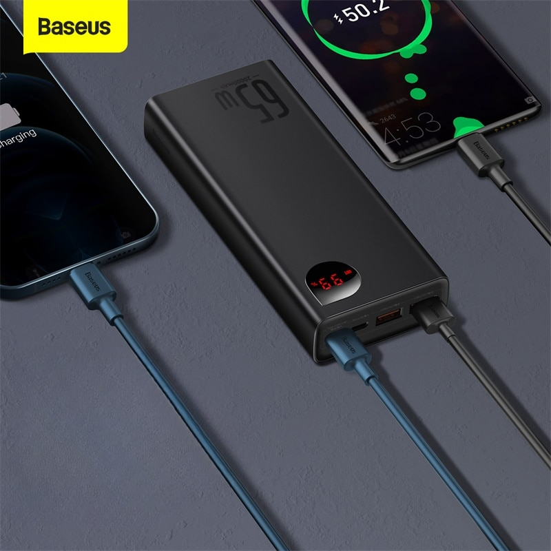 Carregador Portátil Baseus 10000mah - Carregamento Rápido